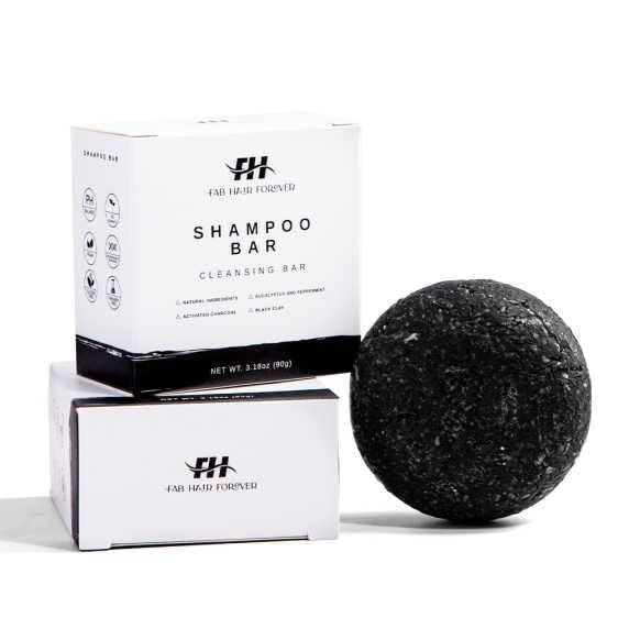 Fab Hair Forever Shampoo Bar, Black