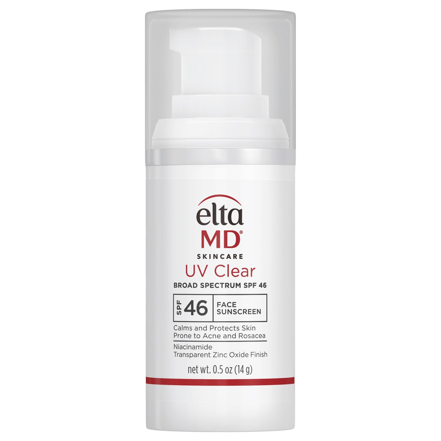 EltaMD UV Clear Face Sunscreen SPF 46, Oil Free Sunscreen with Zinc Oxide, Dermatologist Recommended, 0.5 oz