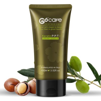 NUSPA GOCARE Leave in Conditioner Keratin Protein Creamy Heat Protectant For All Hair Type Infused With Jojoba Oil,Argan Oil,Professional Keratin Creamy Leave-In Conditioner