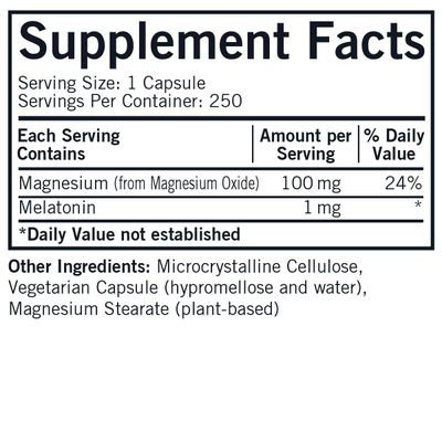Melatonin Plus Magnesium Capsules - Hypo - 250 Capsules