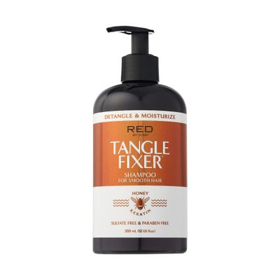 Red by Kiss Tangle Fixer with Honey Keratin, Sulfate-Free Detangling Shampoo for Shine Frizz Protection, Mango Peach Scent