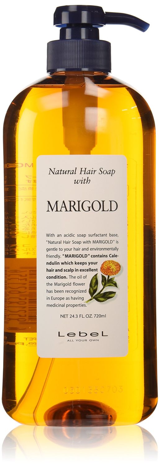 Lebel Cosmetics Shampoo Natural Hair Soap with Marigold Shampoo 720ml (Japan Import)