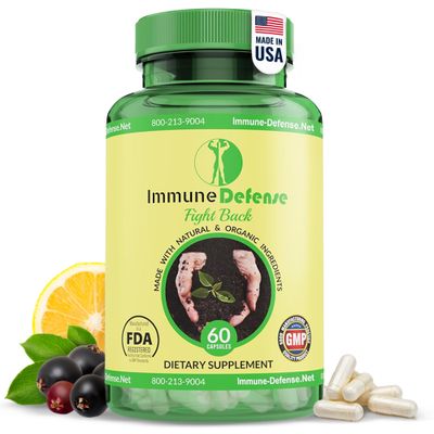 Immune Support Supplement - Natural Organic Immune Boosters for Adults - Immunity Support with Vitamin C Vitamin D, Garlic, Ginger, Lemon, Elderberry, Selenium Zinc - 60 Capsules