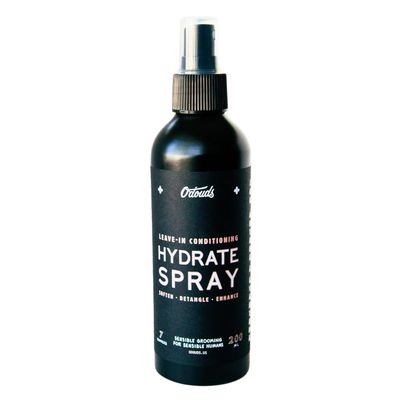 O&#39;Douds Hydrate Spray - Lightweight Leave In Conditioner Pre-Styler for Detangling, Curl Enhancing Frizz Control - Natural Ingredients - For All Hair Types with Mandarin Vanilla Scent, 7 Ounce