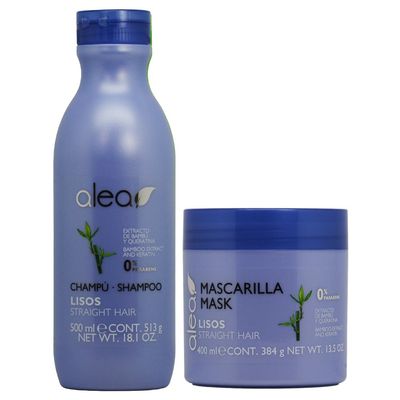 Alea Straight Hair with Bamboo Extract Keratin Shampoo Mask&quot;Set&quot;