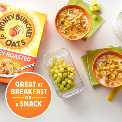 Honey Bunches of Oats Crunchy Honey Roasted Cereal 18 Ounce (Pack of 1) Box
