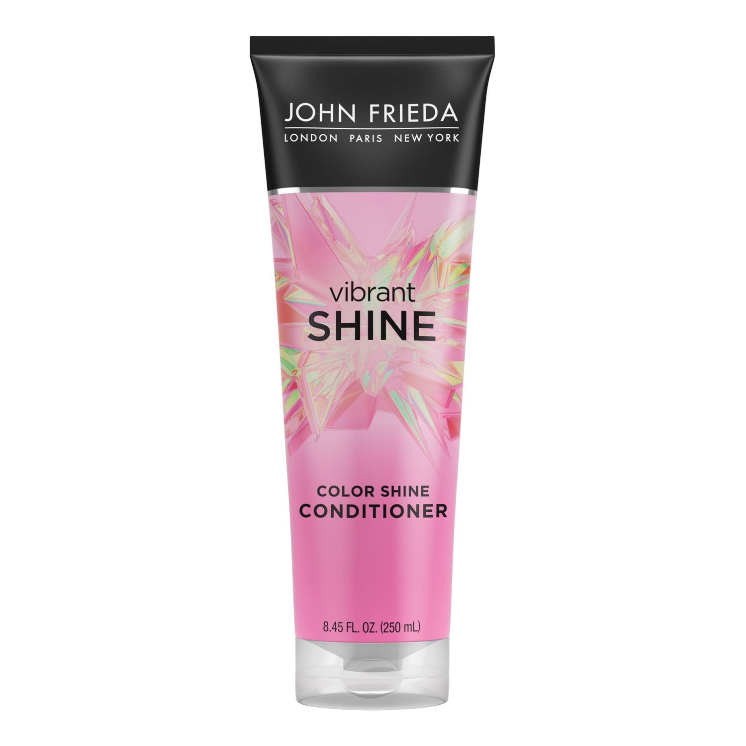 John Frieda Vibrant Shine Shampoo, Hydrating Conditioner with Rosehip Oil for Glossy Shiny Hair, Enhances Shine for Radiant, Glossy Hair Across All Shades, Styles, Textures. 8.45 Oz