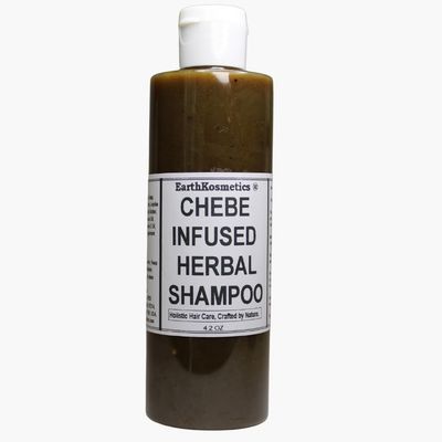 earth Kosmetics Herbal Chebe Shampoo with African Black Soap Shea Butter: Strengthen and revitalize your hair with this blend of potent herbs and oils for growth, hydration, and shine. 4.2oz