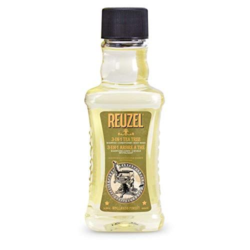 Reuzel 3-In-1 Tea Tree Shampoo, Cleanses Hair and Body, 3.38 oz