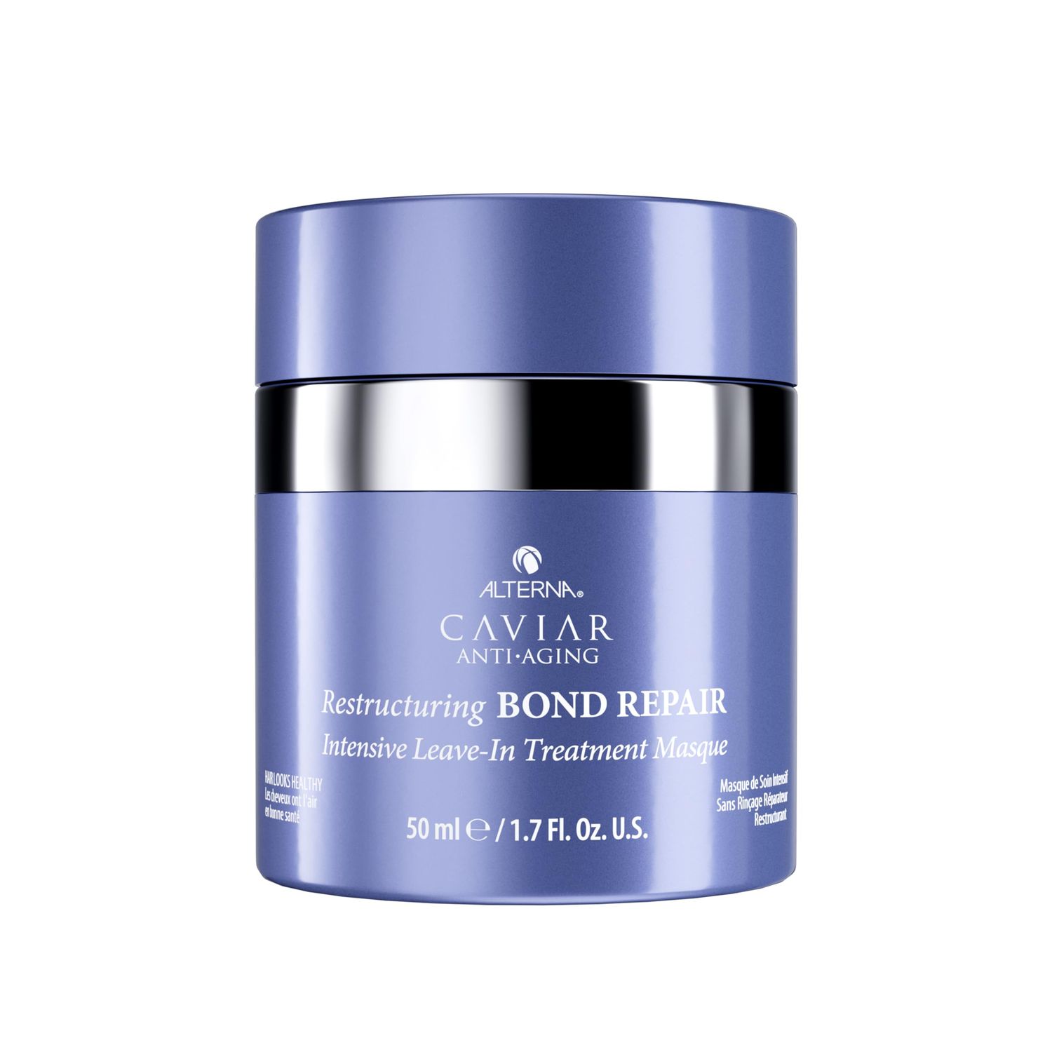 Alterna Haircare CAVIAR Anti-Aging Restructuring Bond Repair Intensive Leave-In Treatment Masque 1.7oz Repairs, Strengthens and Protects Damaged Hair