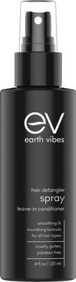 Earth Vibes Natural Hair Detangler, Leave-in Conditioner Spray, Kids Adults - All Hair Types - Color Safe Cruelty Sulfate Paraben Free - Made With Silk Amino Acids Probiotic Jojoba Avocado Oil-USA