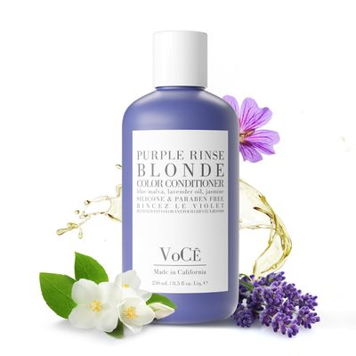 VoC Haircare - Natural Purple Conditioner Anti-Brass, Shine Enhancing, Cruelty-Free, Vegan Haircare for Blonde, Gray, Color-Treated Hair with Blue Malva, Lavender Oil, Jasmine (8.5 oz)