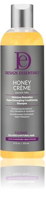 Design Essentials Honey Creme Moisture Retention Super Detangling Conditioning Shampoo, Sulfate Free for Moisturizing and Strengthening Hair, 12 Fl Oz (Pack of 1)