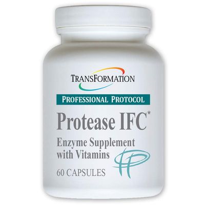 TRANSFORMATION THE GENESIS OF GOOD HEALTH Enzyme Protease IFC Enzyme Supplement, Natural Support for Muscle Fatigue, with High Rich Vitamin A, E, C, Zinc, Selenium, Non-GMO, 60 Capsules