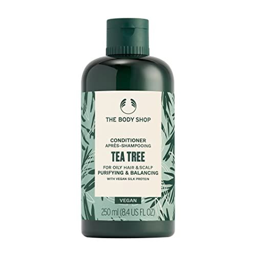 The Body Shop Tea Tree Purifying Balancing Conditioner, For Oily Hair Scalp, Vegan, 8.4 FL OZ