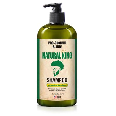 SFC Natural King Jamaican Black Castor Oil Shampoo for Men 33.8 oz. - Men&#39;s Cleansing Shampoo that Thickens Hair, Strengthens Hair and Boosts Growth