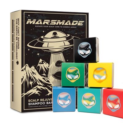 MARS MADE Scalp Rejuvenator Shampoo Bar Bundle 2.0 - Hydrating Moisturizing Natural Soap Bar Shampoo for Hair Scalp Nourishment - Bathing Soap Solid Shampoo for All Hair Types (120g, 4.23oz - 6EA)