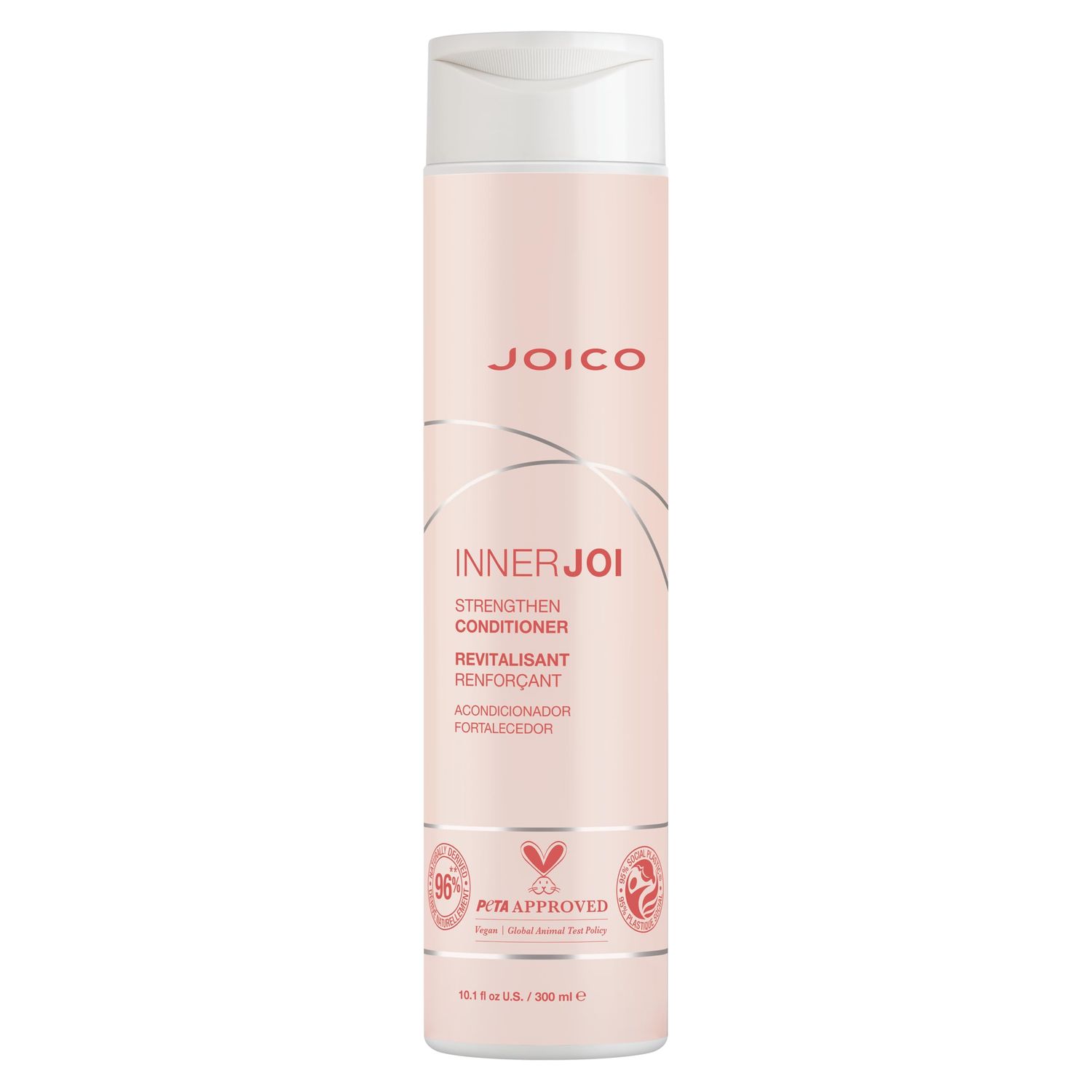 Joico InnerJoi Strengthen Conditioner For Damaged, Color-Treated Hair Sulfate Paraben Free Naturally-Derived Vegan Formula 10.1 Fl Oz