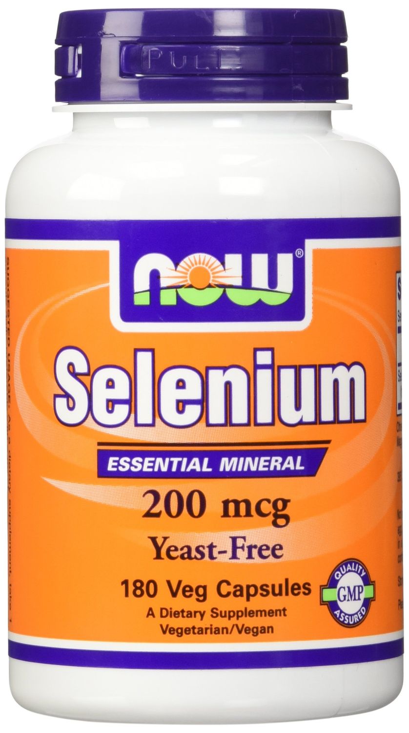NOW Foods Selenium 200 mcg VCaps, 180 ct