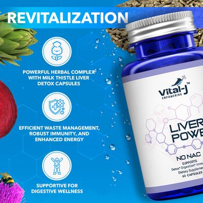 21-IN-1 Liver Support Supplement, Liver Cleanse Detox Repair - WMilk Thistle, Zinc, Beetroot Artichoke, Choline Dandelion Root for Digestion Immunity - 120 Capsules pack of 2