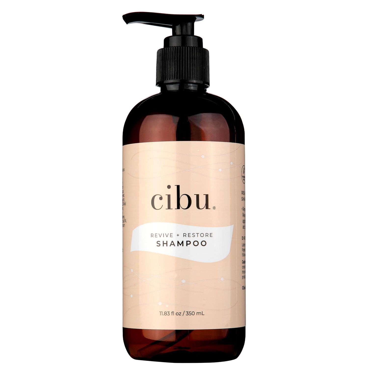 Cibu Revive and Restore Shampoo Shampoo for Dry Damaged Hair with Oleic Acid, Linoleic Acid, Vitamin E K Repairs and Protects Hair from Heat Stressors Eliminates Split Ends and Frizz 11.83oz