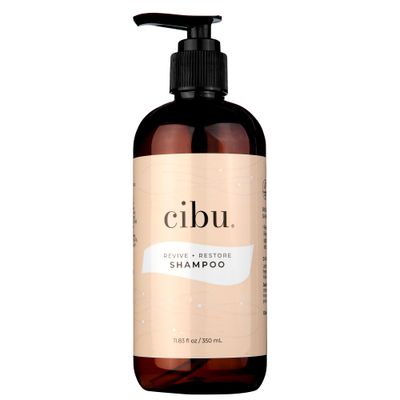 Cibu Revive and Restore Shampoo Shampoo for Dry Damaged Hair with Oleic Acid, Linoleic Acid, Vitamin E K Repairs and Protects Hair from Heat Stressors Eliminates Split Ends and Frizz 11.83oz