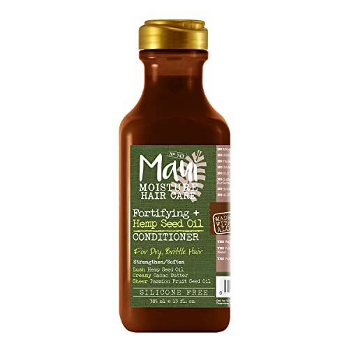 Maui Moisture Fortifying Hemp Seed Oil Hydrating Vegan Conditioner for Dry Hair SiliconeFree SulfateFree Surfactant Aloe Conditioner to Strengthen Weak or Brittle Hair, 13 Fl Oz