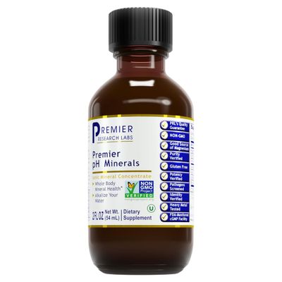 Premier Research Labs Premier pH Minerals - Trace Minerals, Trace Mineral Drops, Minerals for Water, Magnesium Supplement for Distilled Water, Reverse Osmosis Water, Liquid Concentrate - 2 fl oz