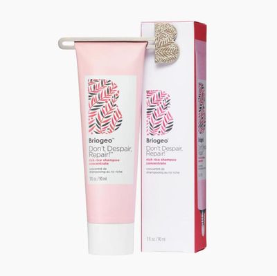 Briogeo Don&#39;t Despair, Repair! Rich Rice Shampoo Concentrate, Protein Shampoo for Severely Damaged Hair, Water-Activated Concentrate Shampoo, Vegan, Cruelty-Free, 3 fl oz