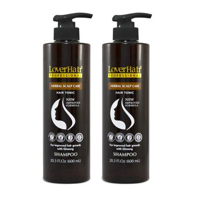 2-Pack LoverHair Professional Herbal Scalp Care Shampoo 2x20.3 fl.oz (2x600ml)