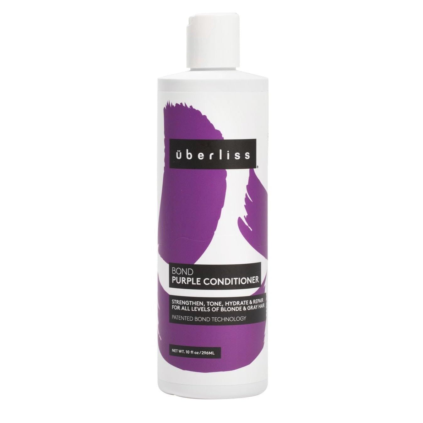 UBERLISS Bond Purple Conditioner for Blonde 10oz - Platinum Blonde Toner - Anti-Brass - Moisturize Strengthen and Tone