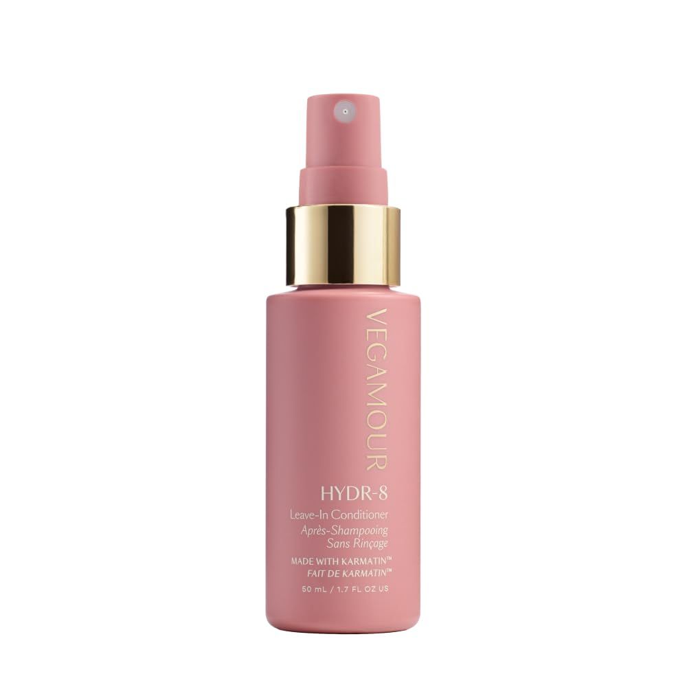 HYDR-8 Leave-In Conditioner, for Deep Hydration Heat Protection, with Vegan Keratin, for Soft, Silky, Frizz Free Hair, 1.7 fl oz