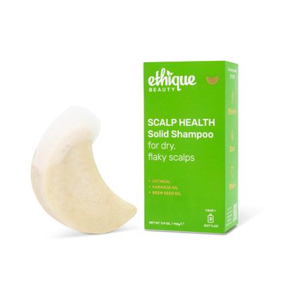 Ethique Scalp Health Shampoo Bar for itchy, dry, flaky scalps with Oatmeal - Plastic-Free, Vegan, Cruelty-Free, 3,88 oz - Formerly Heali Kiwi