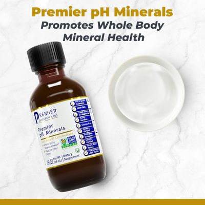 Premier Research Labs Premier pH Minerals - Trace Minerals, Trace Mineral Drops, Minerals for Water, Magnesium Supplement for Distilled Water, Reverse Osmosis Water, Liquid Concentrate - 2 fl oz