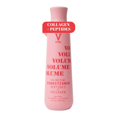 VCo. Beauty Volumizing Conditioner with Peptide Technology, 12 oz, Sulfate Free Conditioner for Adding Lift and Fullness, Gentle, Color Safe Conditioner