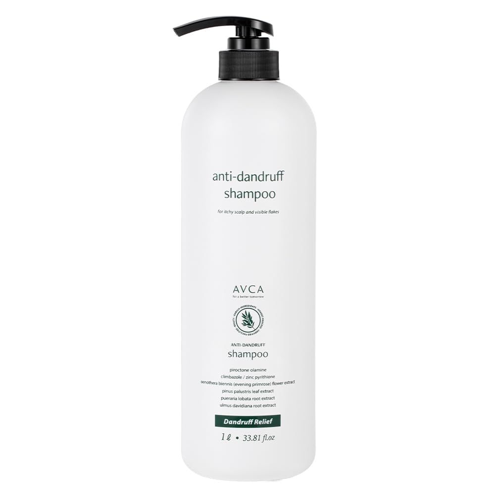 AVCA Clinic Anti-Dandruff Scalp Shampoo for Flake Control, Itchy Scalp Relief, and Healthy Hair 1,000ml33.81fl. oz.