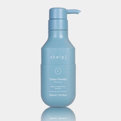 skelp! Clean Sweep Shampoo - Sulfate-Free, Hydrating, Soothing Scalp Cleanser with Defenscalp and Vitamins B3, B5, B7 for All Hair Types, 10.14oz