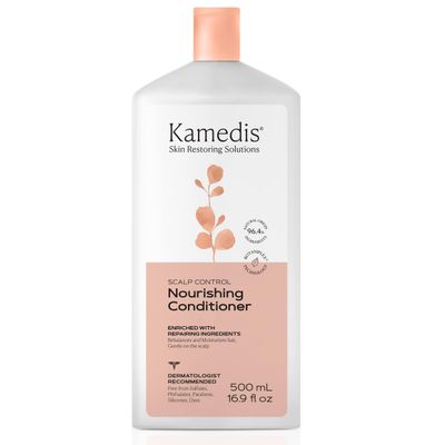 KAMEDIS Hair Conditioner Botanicals-Based. Moisturizer for Dry Damaged Hair Sensitive Scalp. For Anti Dandruff Seborrheic Dermatitis Scalp Treatment. Fragnance Free. 16.9 Fl Oz.