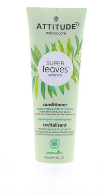 Attitude, Super Leaves Science, Natural Conditioner, Nourishing Strengthening, Grape Seed Oil Olive Leaves, 8 oz (240 ml)