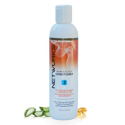 Regrowth Hair Scalp Conditioner with Biotin, Aloe Vera, Tea Tree Oil to Provide Shine Volume, Detangler, 8 oz
