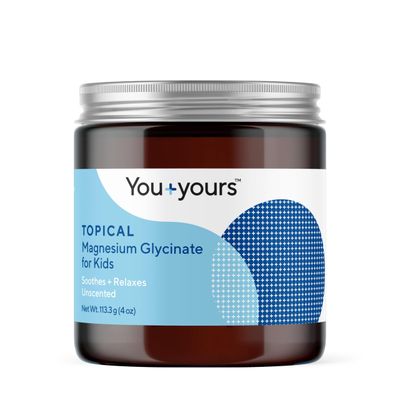 Topical Magnesium Glycinate for Kids- Soothes Relaxes. A Gentle, Unscented Magnesium Cream Designed for Children.