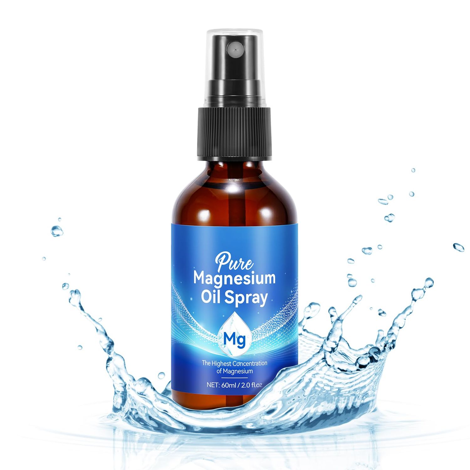 Generic Premium Pure Magnesium Oil Spray for Feet 2 Fl.oz, with Lavander, Vitamin E, Topical Magnesium Cream - Safe and Easy to Absorb, Quick Drying Without Residue, Gentle to The Skin