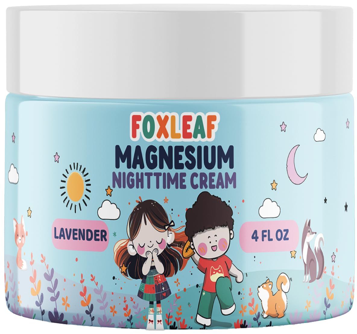 Magnesium Cream for Kids - Supports Sleep Comfort with Aloe Vera, Shea Butter, Dandelion Root Extract Lavender Scented - Made in USA - 4oz