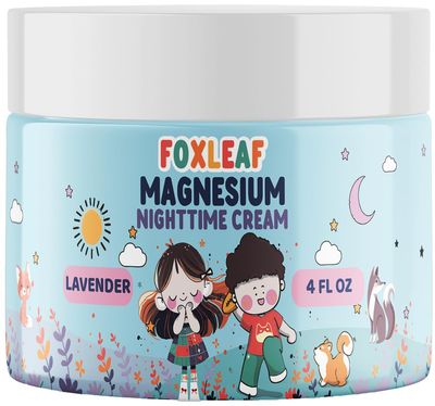 Magnesium Cream for Kids - Supports Sleep Comfort with Aloe Vera, Shea Butter, Dandelion Root Extract Lavender Scented - Made in USA - 4oz