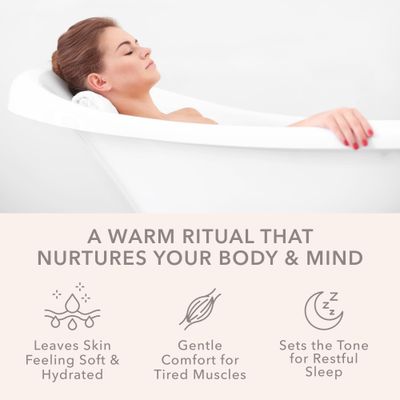 Magnesium Flakes Bath Soaks (8 oz) - Hawaiian Sea Salt Bath Soak wEssential Oils - Bath Salts for Pain Relief Relaxation - Detox Bath Salt to Promote Sleep - Vegan Mineral Salt (Coconut Milk)