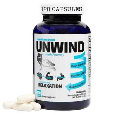 Natural Science Creation - Unwind - Advanced Relaxation Supplement, Max Strength Elemental Magnesium, Lemon Balm, Primavie Shilajit, Ginger - 120 Capsules - Made in USA