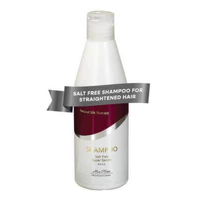 Mon Platin Natural Silk Therapy Salt-Free Shampoo for Straightened Hair - Protects Keratin Brazilian Treatments, Sulphate-Free Formula, Keeps Hair Vibrant, 400ml
