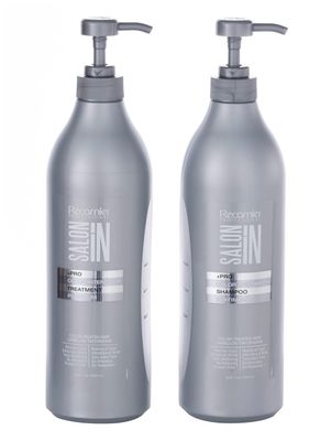 Recamier Professional Salon In Pro Color Intensifier Hair Platinum Kit Shampoo and Treatment - Kit Tratamiento y Shampoo Intensificador de Color Platino para cabello