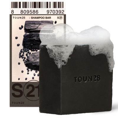 TOUN28 Volumizing Natural Organic Vegan Biotin Shampoo Bar for Hair Growth Thickening Charcoal Black Soybean for All Hair Types, Paraben Sulfate Silicone Cruelty Free Bar Soap Korean Haircare