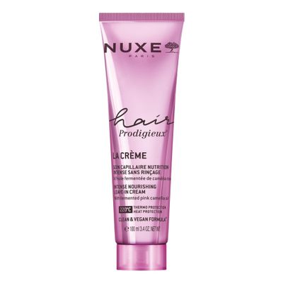 Nuxe Hair Prodigieux Intense Nourishing Leave-in Cream. Repairs Protects Hair From Heat, For Soft, Shiny and Healthy Looking Hair. With Argan and Jojoba Oil, 3.4 Fl Oz